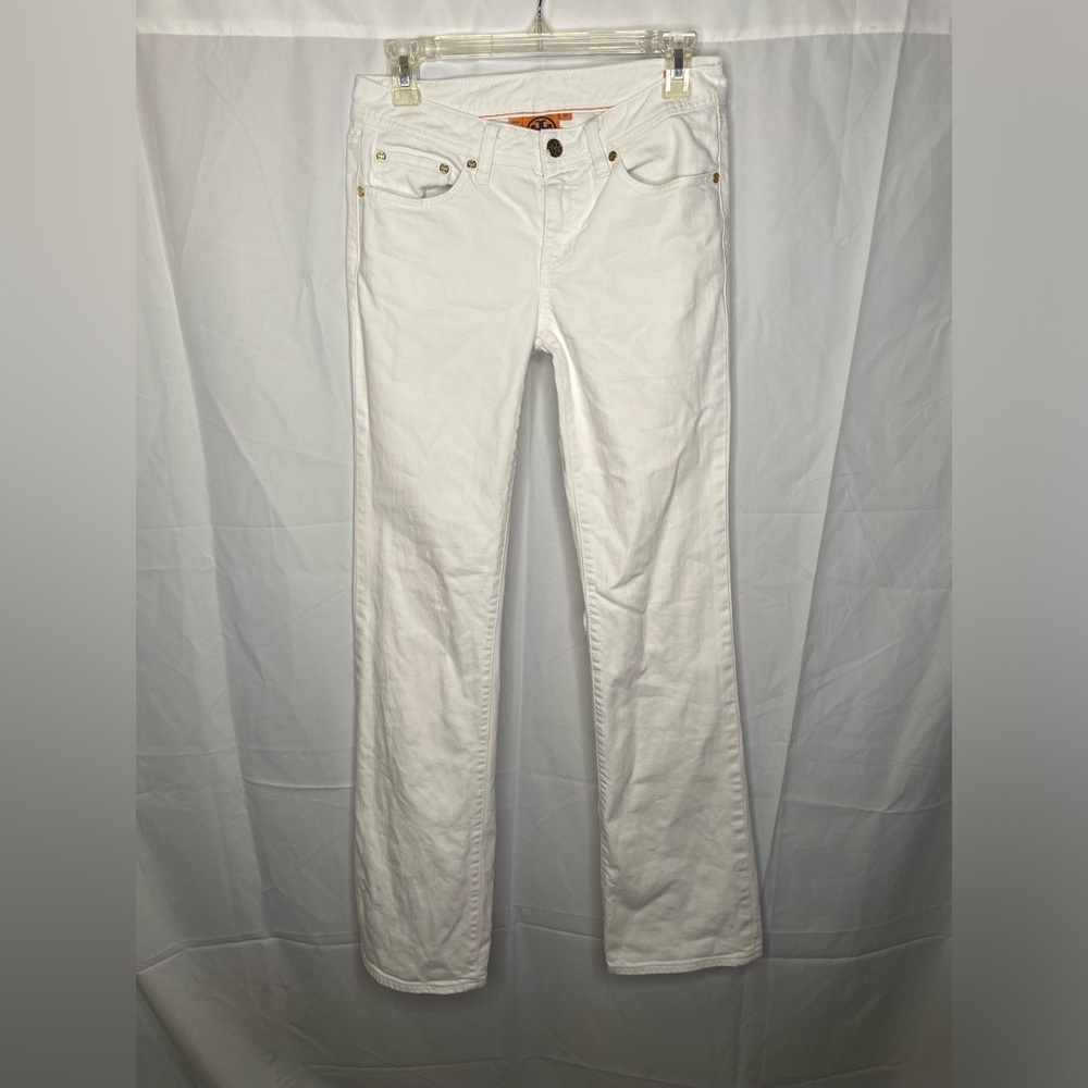Tory Burch White Jeans Classic Tory Boot